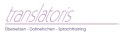 Logo Translatoris e.U.  �bersetzungen - Dolmetschen - Sprachtraining