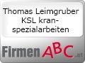 Logo Thomas Leimgruber  KSL kran-spezialarbeiten
