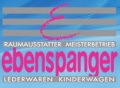 Logo Ebenspanger  Raumausstatter-Meisterbetrieb  Lederwaren-Kinderwagen in 7423  Pinkafeld