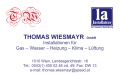 Logo THOMAS WIESMAYR GmbH Installationen f�r Gas � Wasser � Heizung � Klima � L�ftung