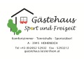 Logo G�stehaus  Sport und Freizeit Hoheneich