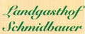 Logo Landgasthof Schmidbauer 