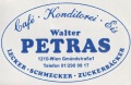 Logo Cafe - Konditorei  PETRAS Walter