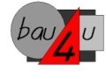Logo Bau4u - Baumeister  Ing. Stefan Wisberger