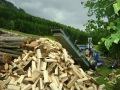 3. Bild / Mobile Holzspaltung  Manuela Moser