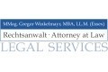 Logo: MMag. Gregor Winkelmayr, MBA, LL.M. (Essex)  Rechtsanwalt - Attorney at Law LEGAL SERVICES