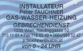 Logo Installateur Peter Tauchner  Gas - Wasser - Heizung Gebrechdienst