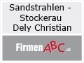 Logo Sandstrahlen - Stockerau Dely Christian in 2000  Stockerau