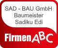 Logo SAD - BAU GmbH  Baumeister Sadiku Edi