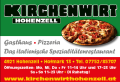 Logo Kirchenwirt Hohenzell  Pizzeria und Gasthaus mit traditioneller Küche
