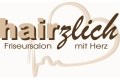 Logo hairzlich Friseursalon mit Herz
