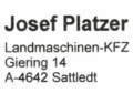 Logo: Josef Platzer Kfz-Landtechnik