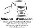Logo Johann Wambach  Transportunternehmen in 2304  Orth a. d. Donau