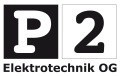 Logo: P2 Elektrotechnik OG