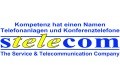 Logo: stelecom Inh. Martin Baust Telefonanlagen-Konferenztelefone-Türsprechstelle