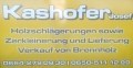 Logo: Holzschlägerung u. -zerkleinerung  Grünflächenbetreuung u. Winterdienst  Josef Kashofer