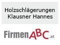 Logo Holzschlägerungen  Klausner Hannes