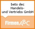 Logo: beto dec Handels- und Vertriebs GmbH Sicherheit am Bau - Betonbremse