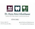 Logo: Dr. Hans-Peter Klambauer  Facharzt für Zahn-, Mund- und Kieferheilkunde