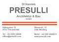 Logo: DI HANNES PRESULLI  ARCHITEKTUR & BAU