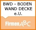 Logo: BWD - BODEN WAND DECKE e.U.