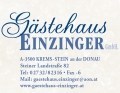 Logo Gästehaus Einzinger in 3500  Krems-Stein