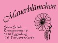 Logo Blumengeschäft Mauerblümchen Silvia Schuh