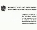 Logo: Architektin Dipl. Ing. Karin Haider
