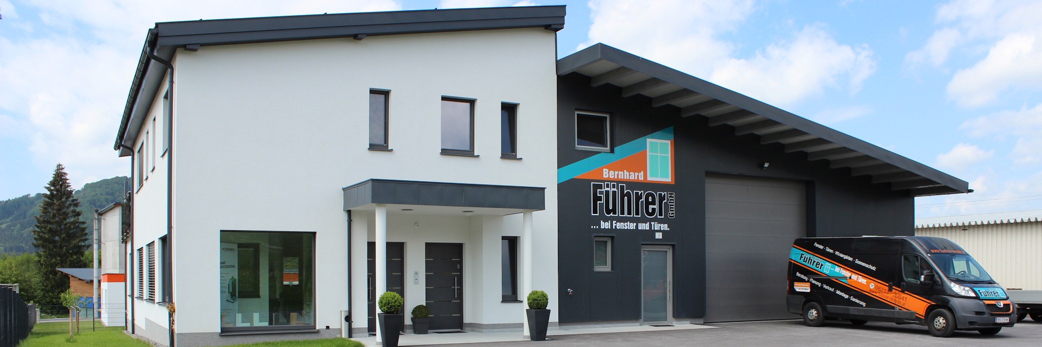 Präsentationsansicht der Firma Bernhard Führer GmbH 
Fenster – Türen – Sonnenschutz