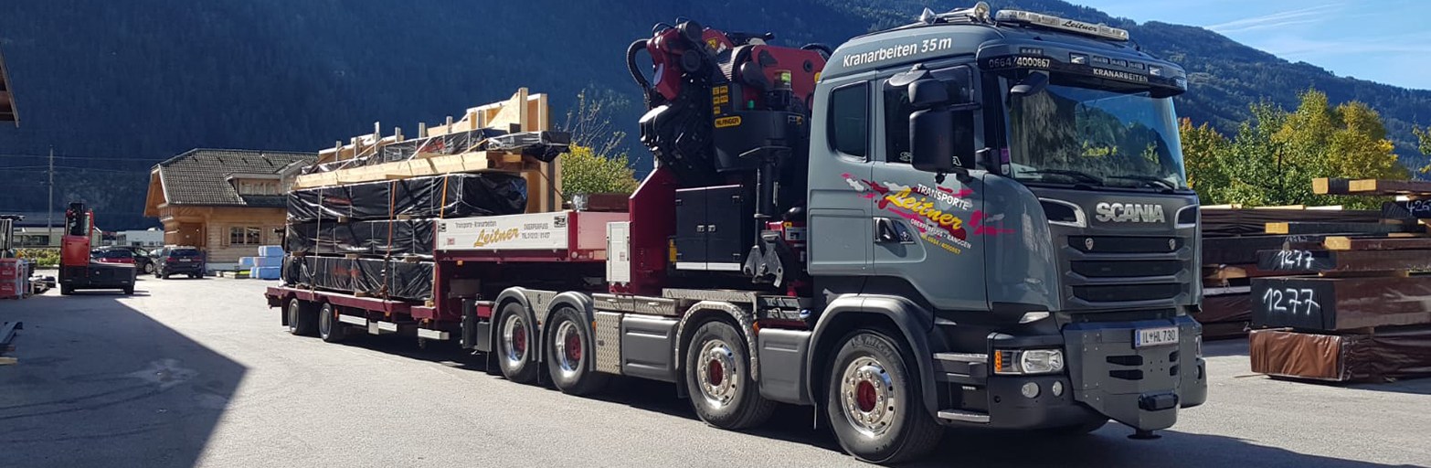 Präsentationsansicht der Firma Leitner Ges.m.b.H. & Co.KG
Transporte - Kranarbeiten