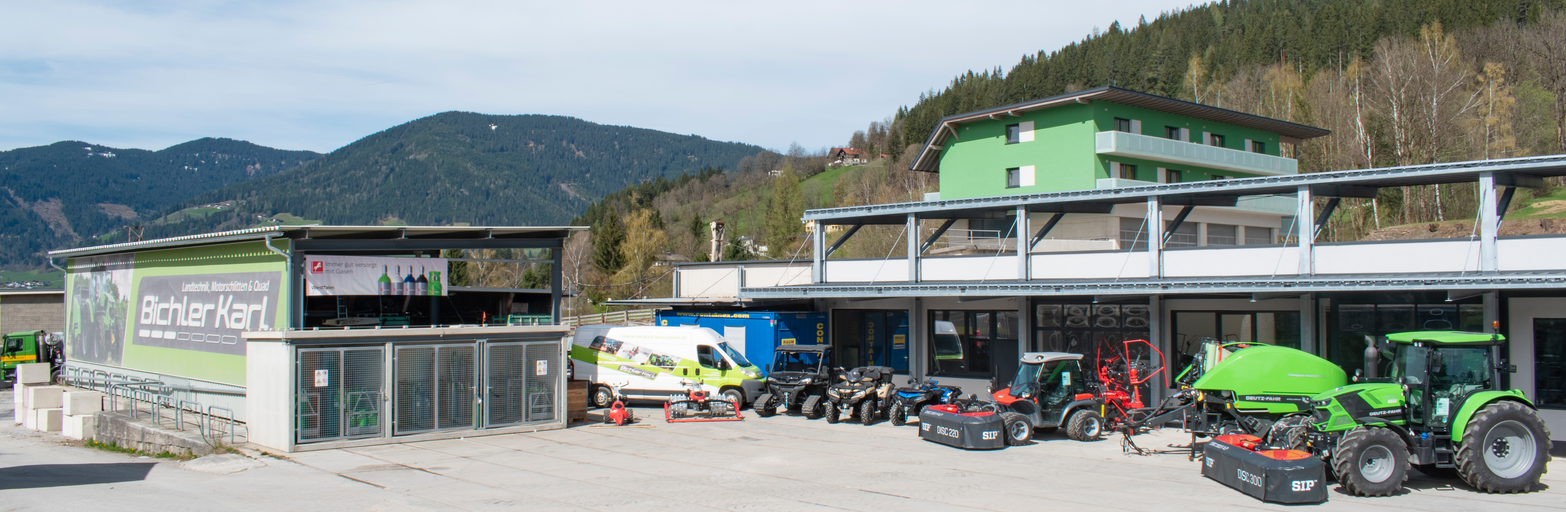 Präsentationsansicht der Firma Bichler Karl 
Landtechnik Motorschlitten & Quad