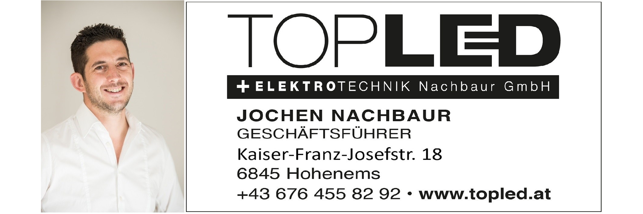 Präsentationsansicht der Firma TOPLED + Elektrotechnik Nachbaur GmbH