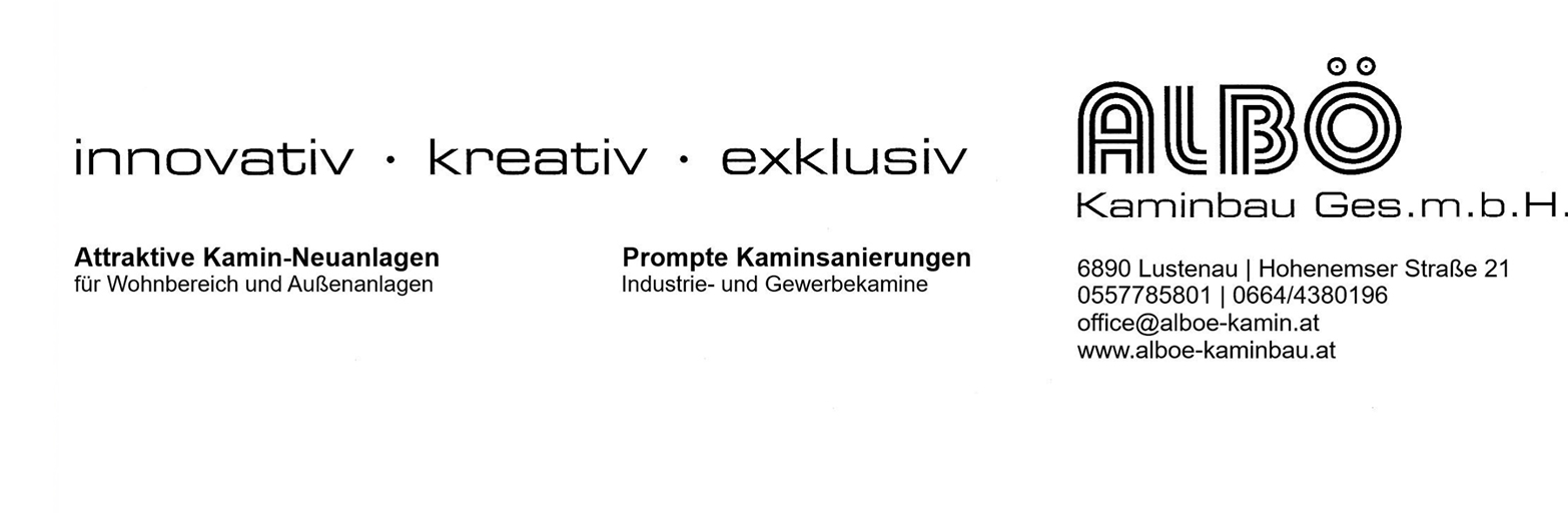 Präsentationsansicht der Firma ALBÖ - Kaminbau GesmbH