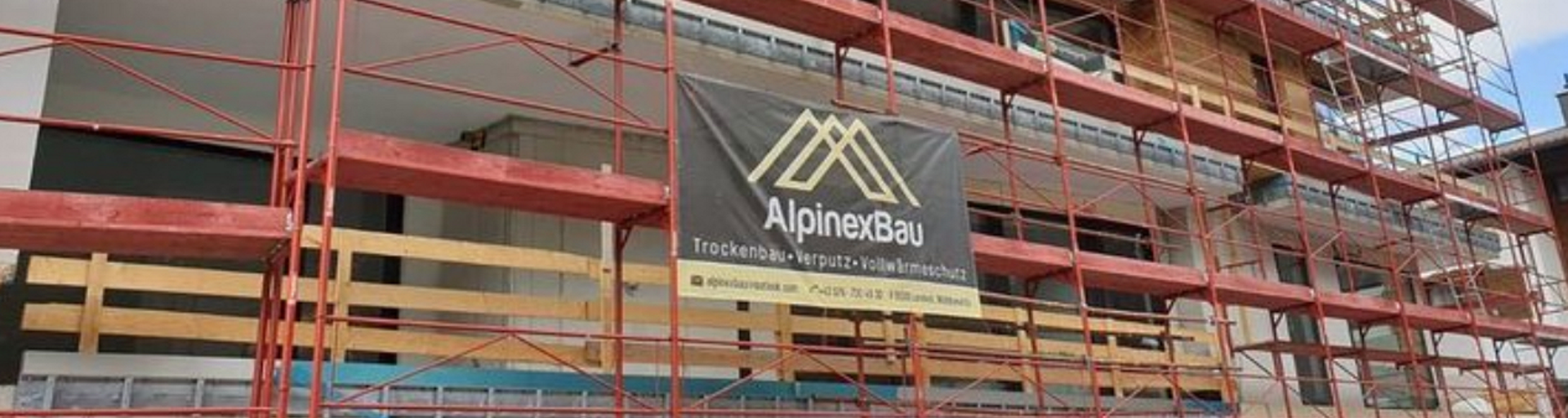 Präsentationsansicht der Firma Alpinex Bau KG