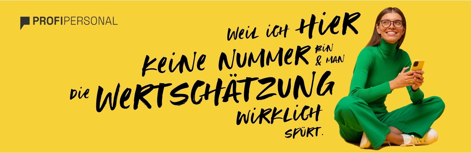 Präsentationsansicht der Firma Profi Personal GmbH 
