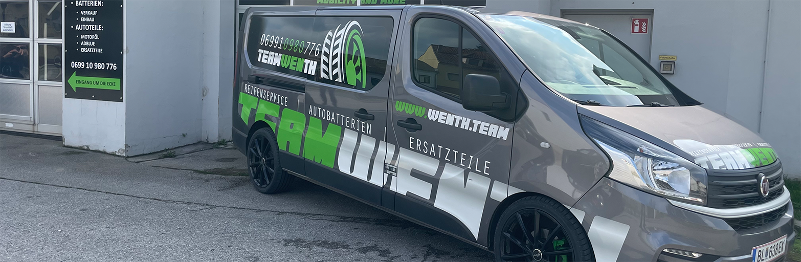 Präsentationsansicht der Firma Team Wenth e.U.