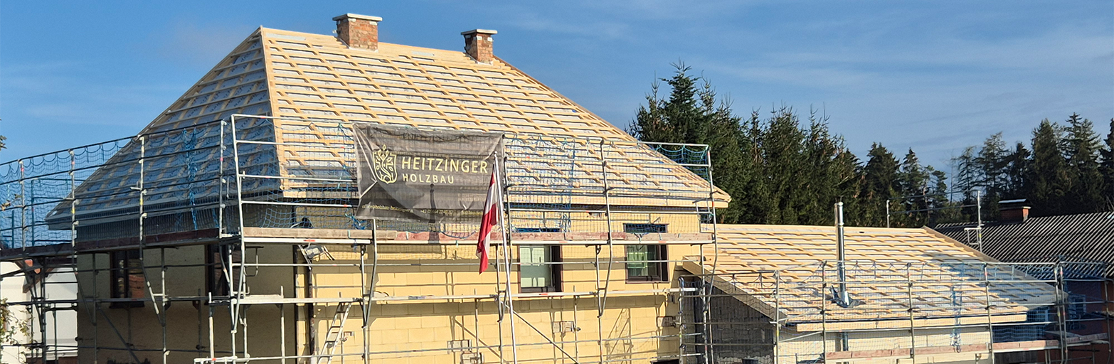 Präsentationsansicht der Firma Holzbau Heitzinger GmbH