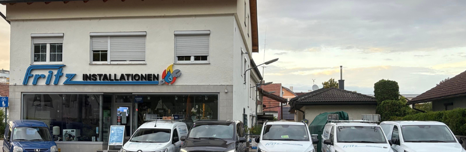 Präsentationsansicht der Firma Fritz Installationen