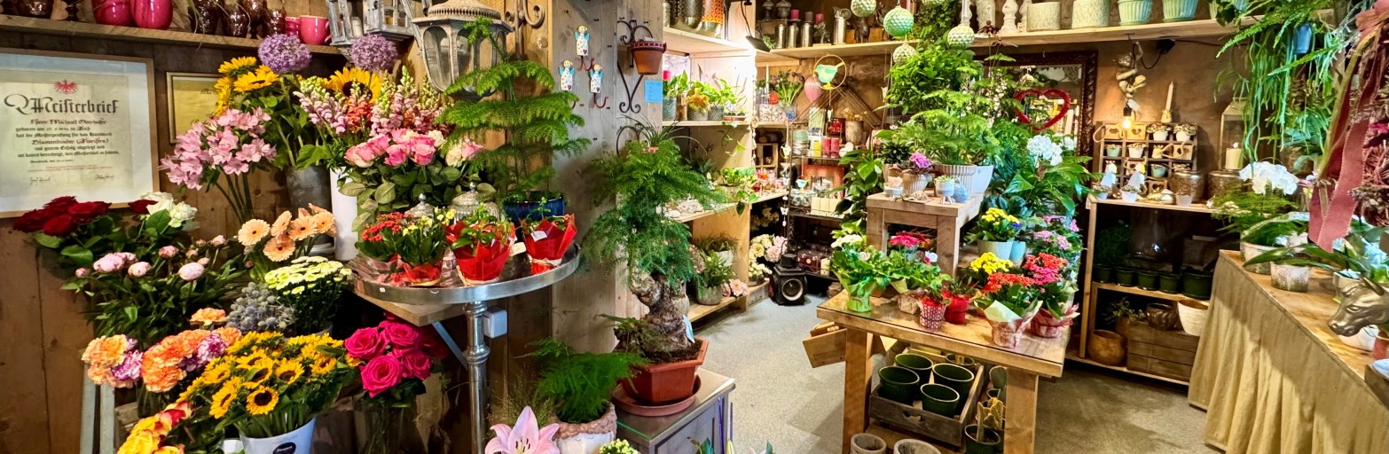 Präsentationsansicht der Firma Flowers & More