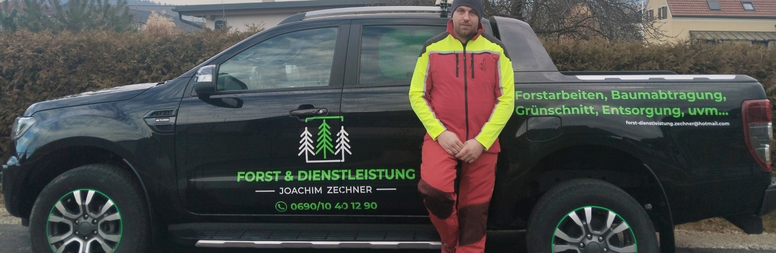 Präsentationsansicht der Firma Forst-Dienstleistung Joachim Zechner