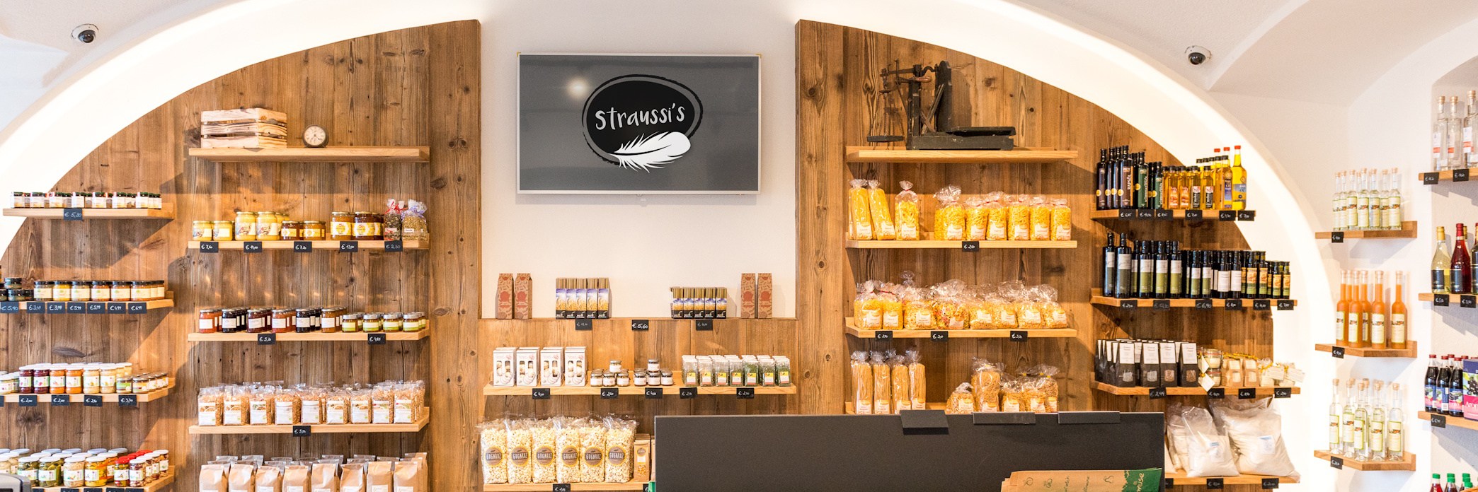 Präsentationsansicht der Firma Straussi's Hofladen