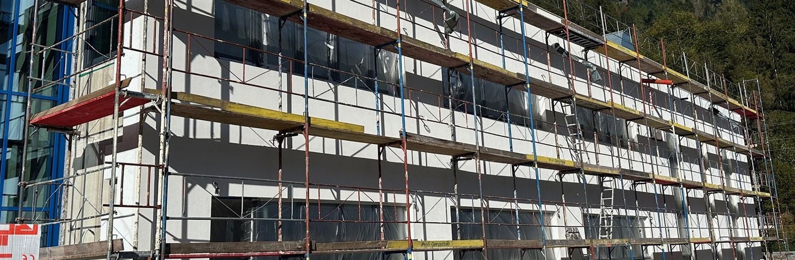 Präsentationsansicht der Firma MiBau GmbH
Fassaden Estrich Putz