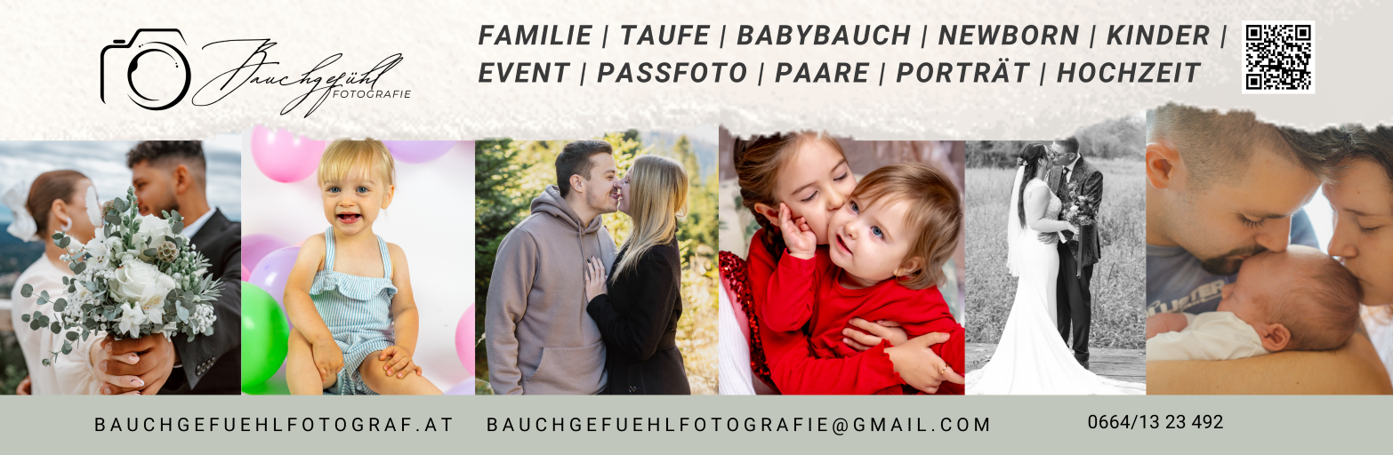 Präsentationsansicht der Firma Bauchgefühl Fotografie e.U.