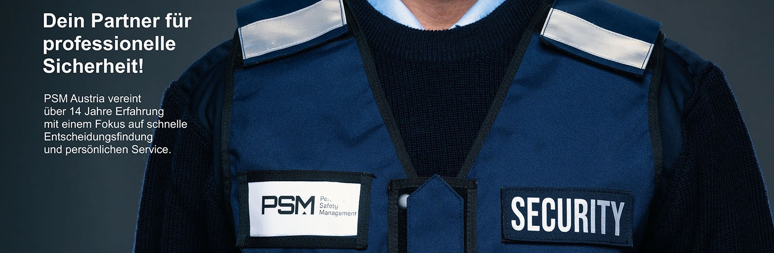 Präsentationsansicht der Firma PSM Personal Security Management GmbH