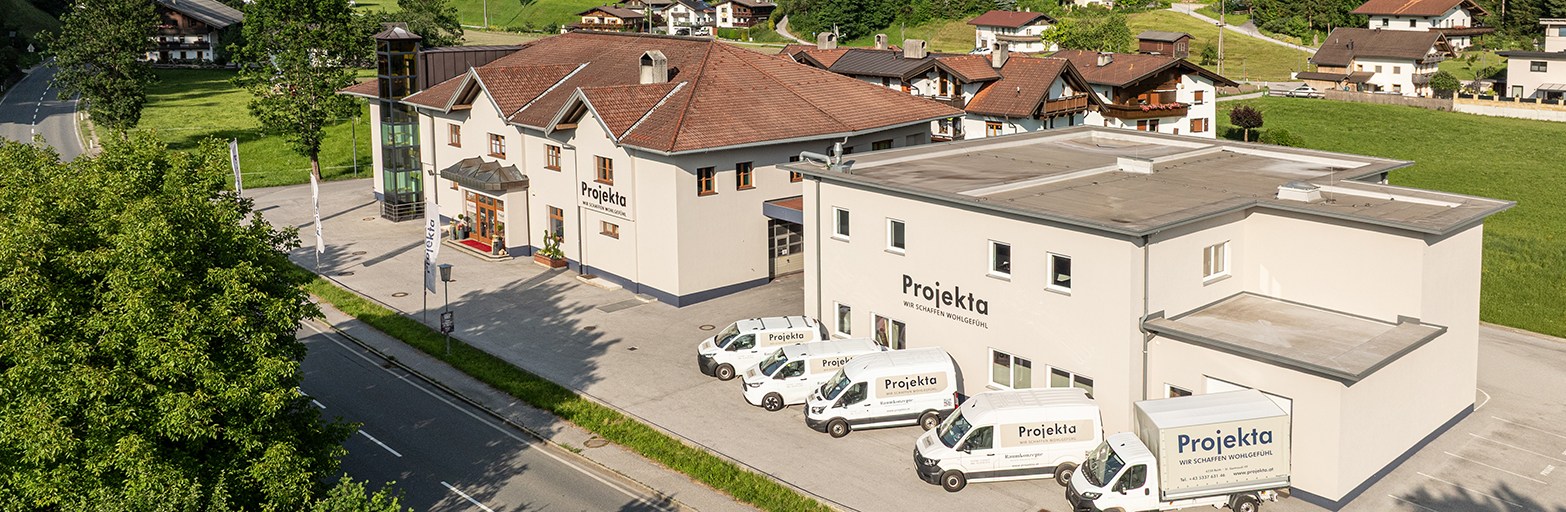 Präsentationsansicht der Firma Projekta-Handels GmbH
